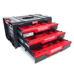 Box QBRICK® System TWO Toolbox 3-zásuvkový organizér 245x445x320mm