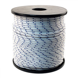 PA pletené lano TORNADO bílo-modré 16pr 5mm