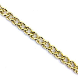 Řetěz ozdobný kroucený žlutý zinek 1,2mm