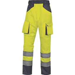 Reflexní pracovní kalhoty MACH2 HV žluté 3XL